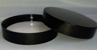 Black R3 Lined Caps for 120ml Cos/Spice Jars 58mm