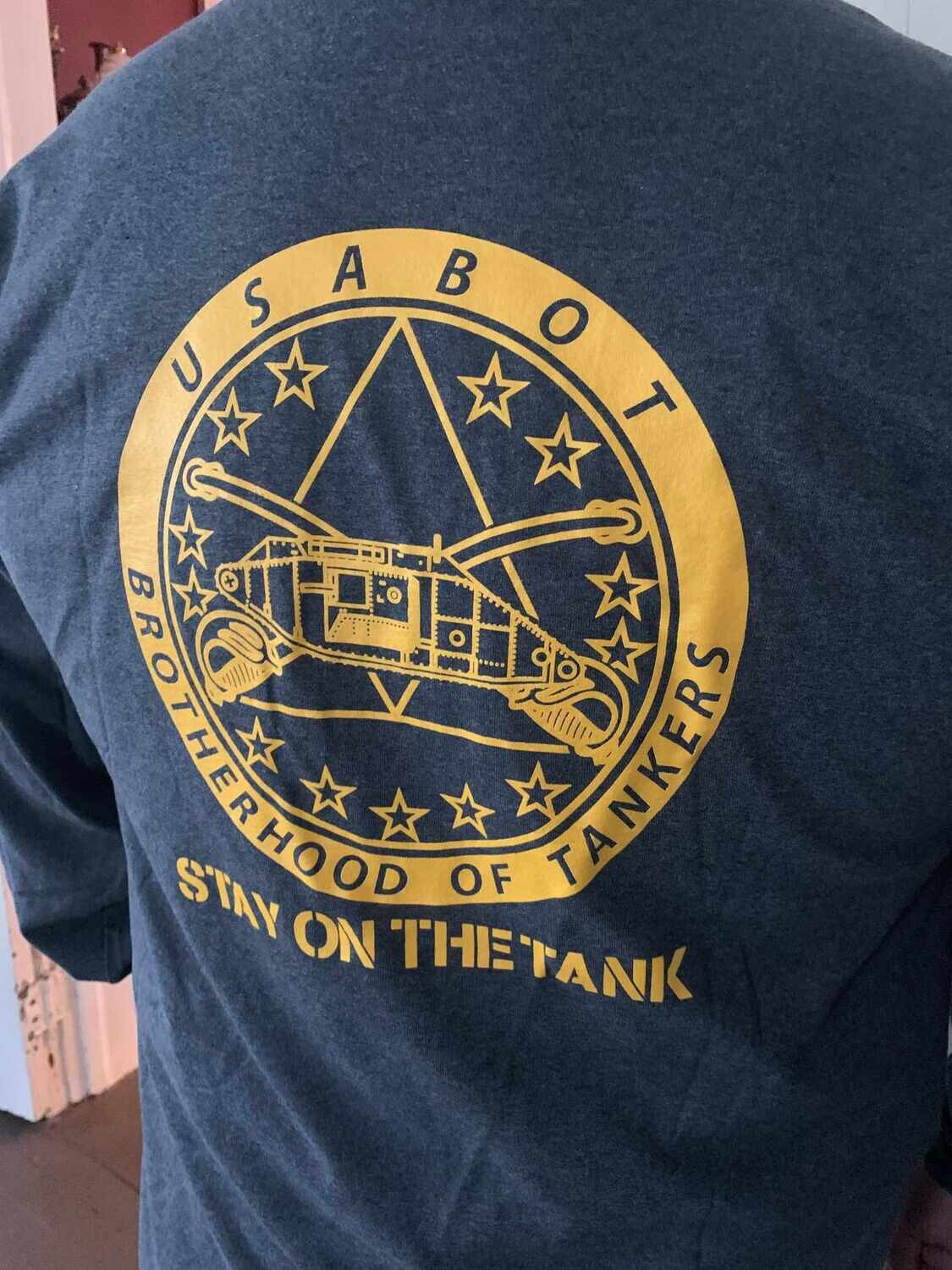T-shirt, USABOT, Grey, Long Sleeve, 5XL