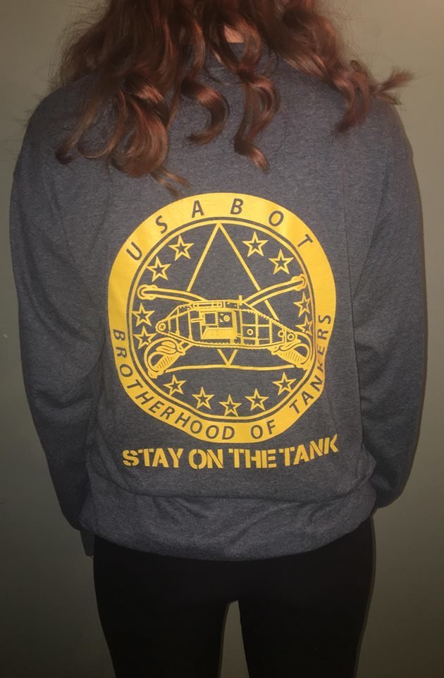 T-shirt, USABOT, Grey, Long Sleeve, 5XL