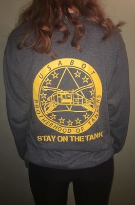 T-shirt, USABOT, Grey, Long Sleeve, XL
