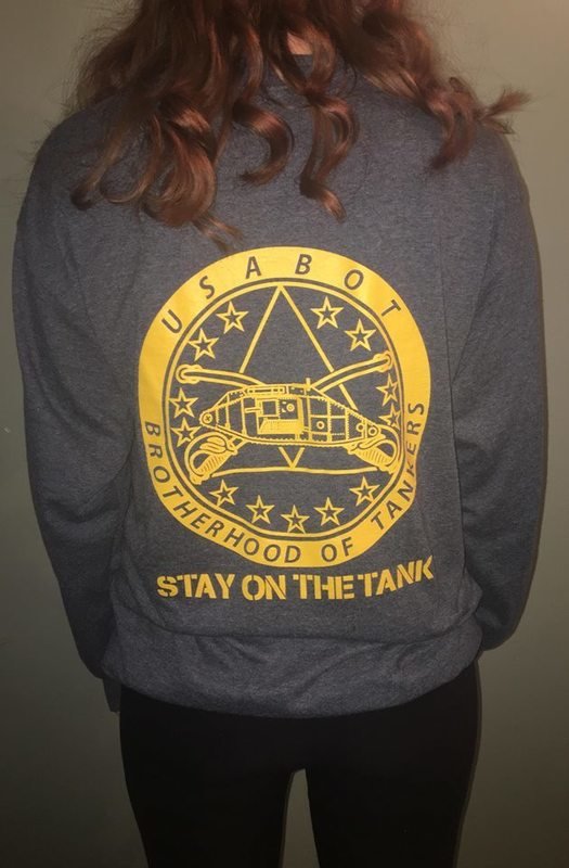 T-shirt, USABOT, Grey, Long Sleeve, 5XL