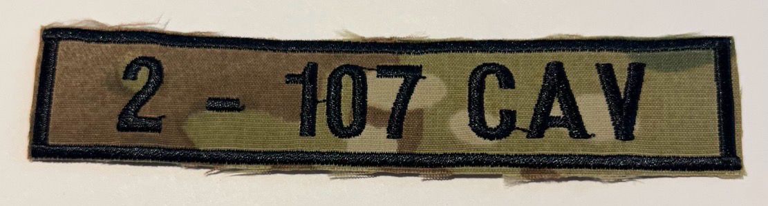 Name Tape, 2-107 CAV Woodland