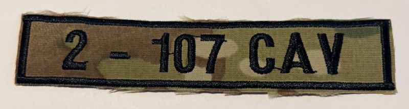 Name Tape, 2-107 CAV Woodland