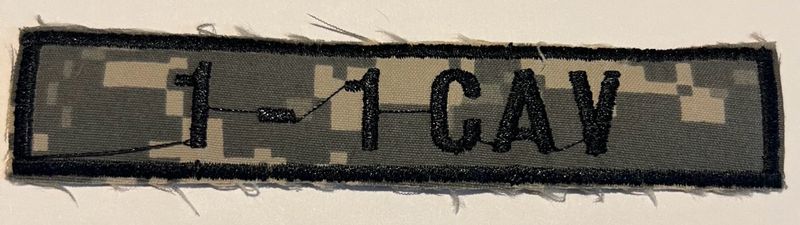 Name Tape, 1-1 CAV ACU