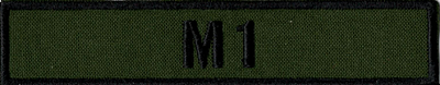 Name Tape, M1 OD GREEN