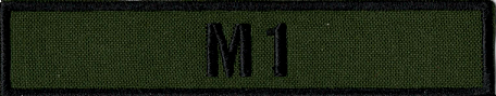 Name Tape, M1 OD GREEN