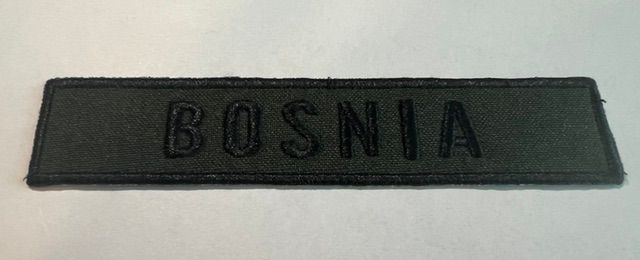 Name Tape, Bosnia OD GREEN