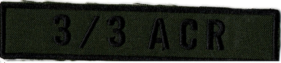 Name Tape, 3-3 ACR OD GREEN