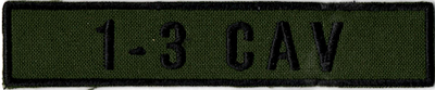 Name Tape, 1-3 CAV OD GREEN