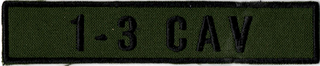 Name Tape, 1-3 CAV OD GREEN