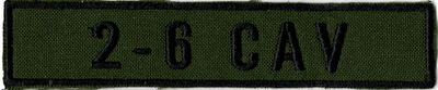 Name Tape, 2-6 CAV OD GREEN