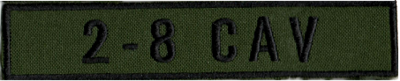 Name Tape, 2-8 CAV OD GREEN