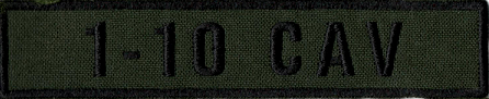 Name Tape, 1-10 CAV OD GREEN