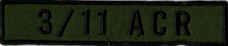 Name Tape, 3-11 ACR OD GREEN