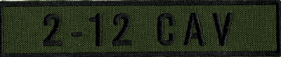 Name Tape, 2-12 CAV OD GREEN