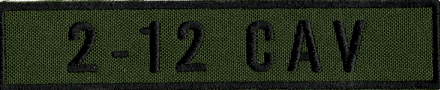 Name Tape, 2-12 CAV OD GREEN