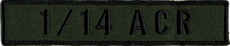 Name Tape, 1-14 ACR OD GREEN