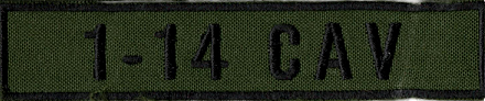 Name Tape, 1-14 CAV OD GREEN