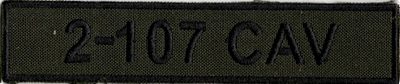 Name Tape, 2-107 CAV OD GREEN