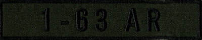 Name Tape, 1-63 Armor OD GREEN