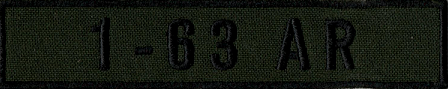 Name Tape, 1-63 Armor OD GREEN