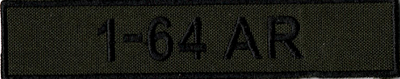 Name Tape, 1-64 Armor OD GREEN