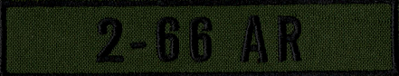 Name Tape, 2-66 Armor OD GREEN