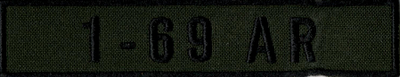 Name Tape, 1-69 Armor OD GREEN