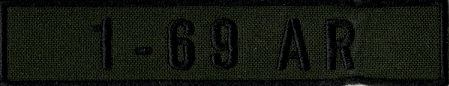 Name Tape, 1-69 Armor OD GREEN