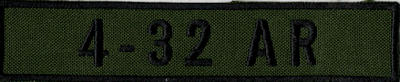 Name Tape, 4-32 Armor OD GREEN
