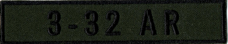 Name Tape, 3-32 Armor OD GREEN