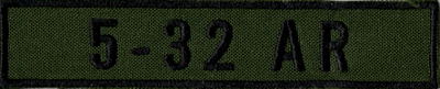 Name Tape, 5-32 Armor OD GREEN