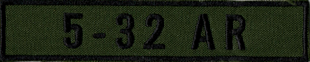 Name Tape, 5-32 Armor OD GREEN