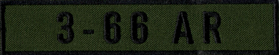 Name Tape, 3-66 Armor OD GREEN