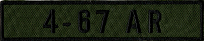Name Tape, 4-67 Armor OD GREEN