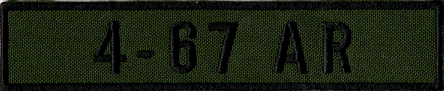 Name Tape, 4-67 Armor OD GREEN