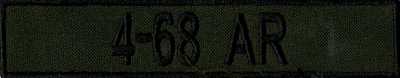 Name Tape, 4-68 Armor OD GREEN