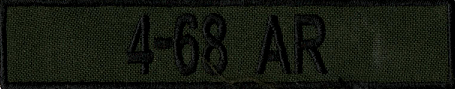 Name Tape, 4-68 Armor OD GREEN