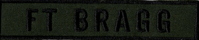 Name Tape, Ft Bragg OD GREEN