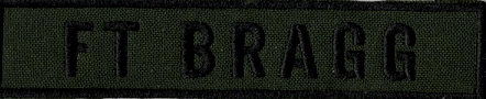 Name Tape, Ft Bragg OD GREEN