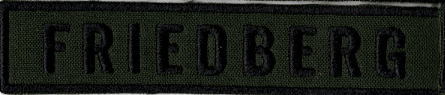 Name Tape, Friedberg OD GREEN
