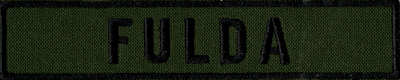 Name Tape, Fulda OD GREEN