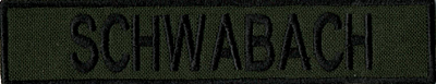 Name Tape, Schwabach