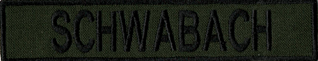 Name Tape, Schwabach