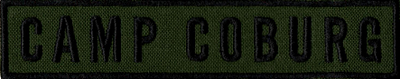 Name Tape, Camp Coburg OD GREEN