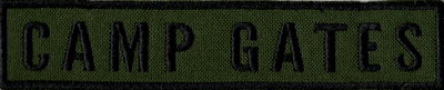 Name Tape, Camp Gates OD GREEN