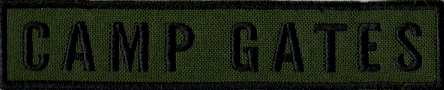 Name Tape, Camp Gates OD GREEN