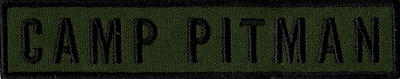 Name Tape, Camp Pitman OD GREEN