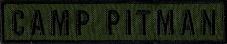 Name Tape, Camp Pitman OD GREEN