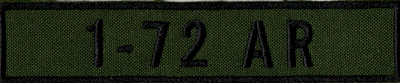 Name Tape, 1-72 Armor OD GREEN